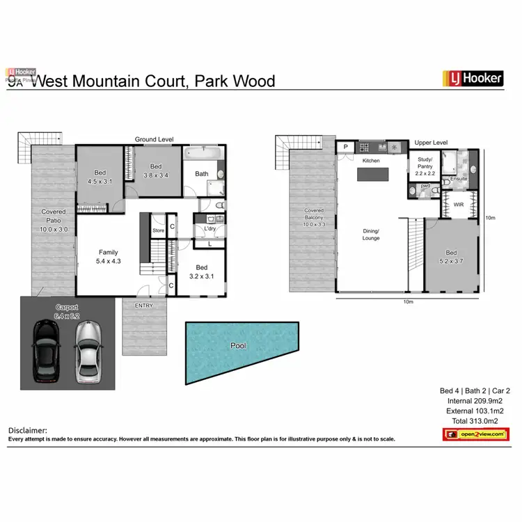 Floorplan of Homely house listing, 9A West Mountain Court, Parkwood QLD 4214