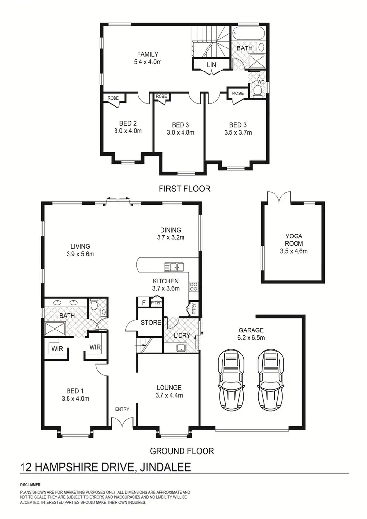 Floorplan of Homely house listing, 12 Hampshire Drive, Jindalee WA 6036