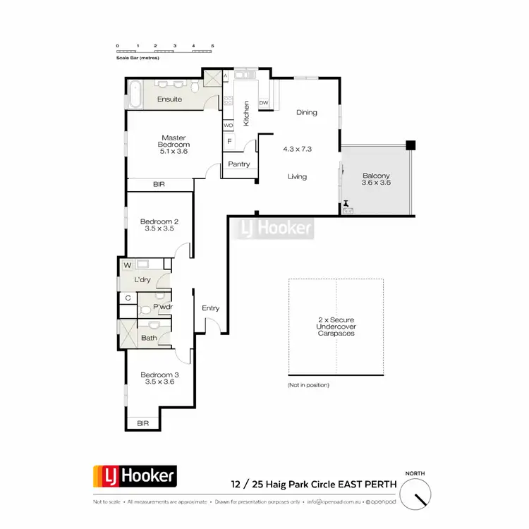 Floorplan of Homely apartment listing, 12/25 Haig Park Circle, East Perth WA 6004