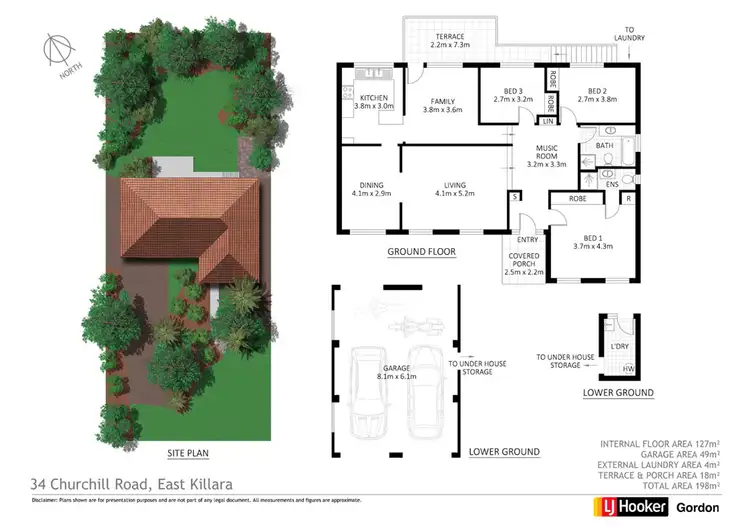 Floorplan of Homely house listing, 34 Churchill Road, Killara NSW 2071