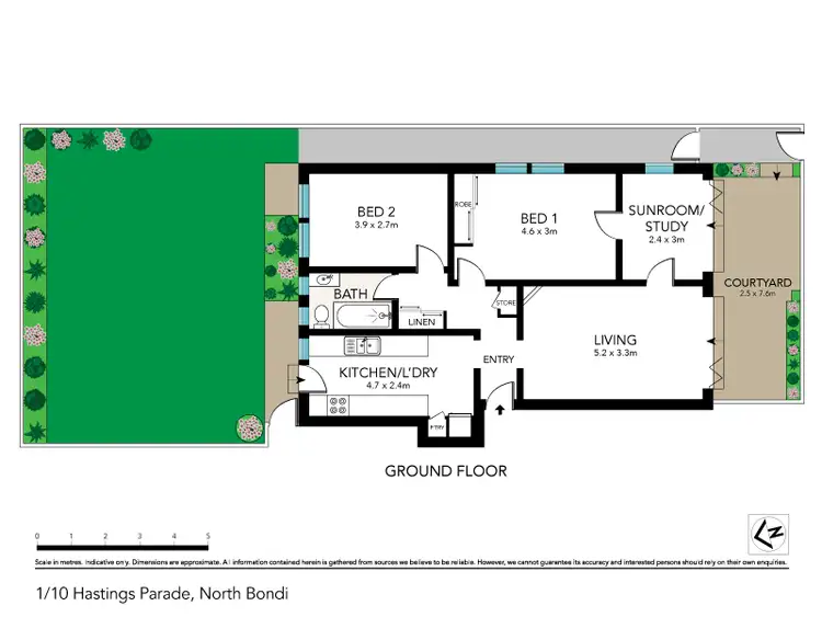 Floorplan of Homely house listing, 1/10 Hastings Parade, North Bondi NSW 2026