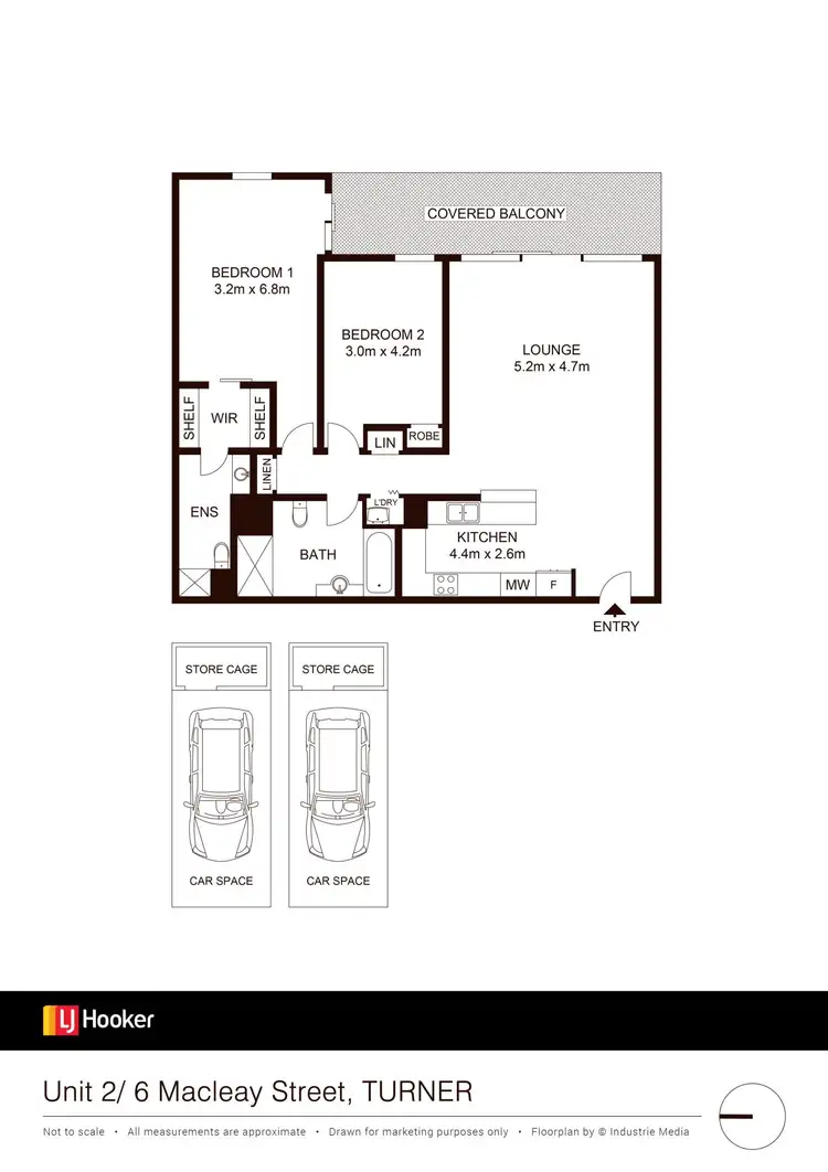 Floorplan of Homely apartment listing, 2/6 Macleay Street, Turner ACT 2612