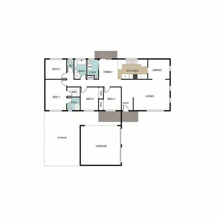 Floorplan of Homely house listing, 10 Tweed Place, Kaleen ACT 2617