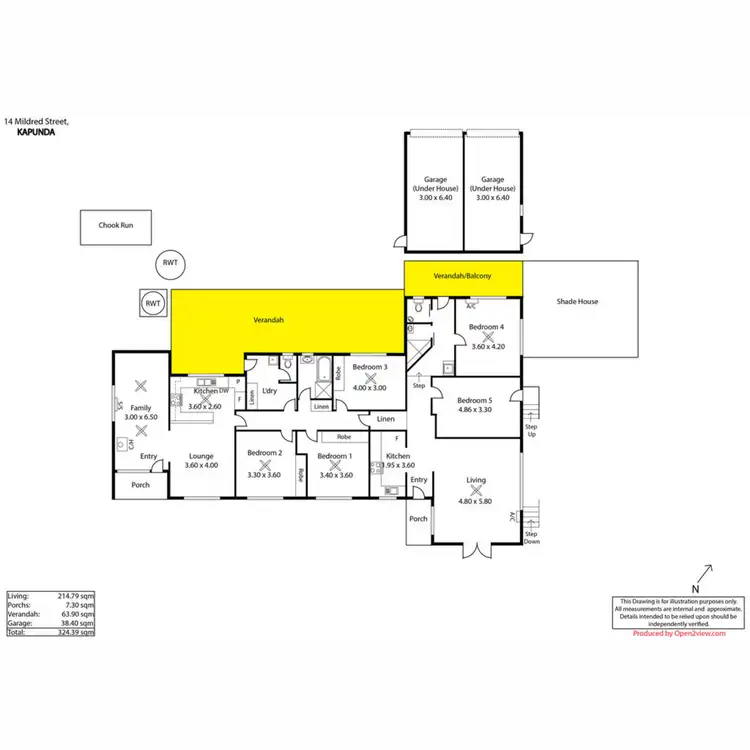 Floorplan of Homely house listing, 14-14A Mildred Street, Kapunda SA 5373