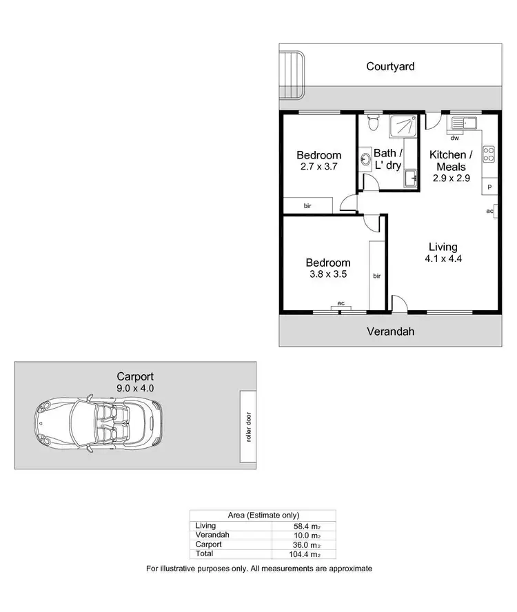 Floorplan of Homely unit listing, 2/9 Cuming Street, Mile End SA 5031