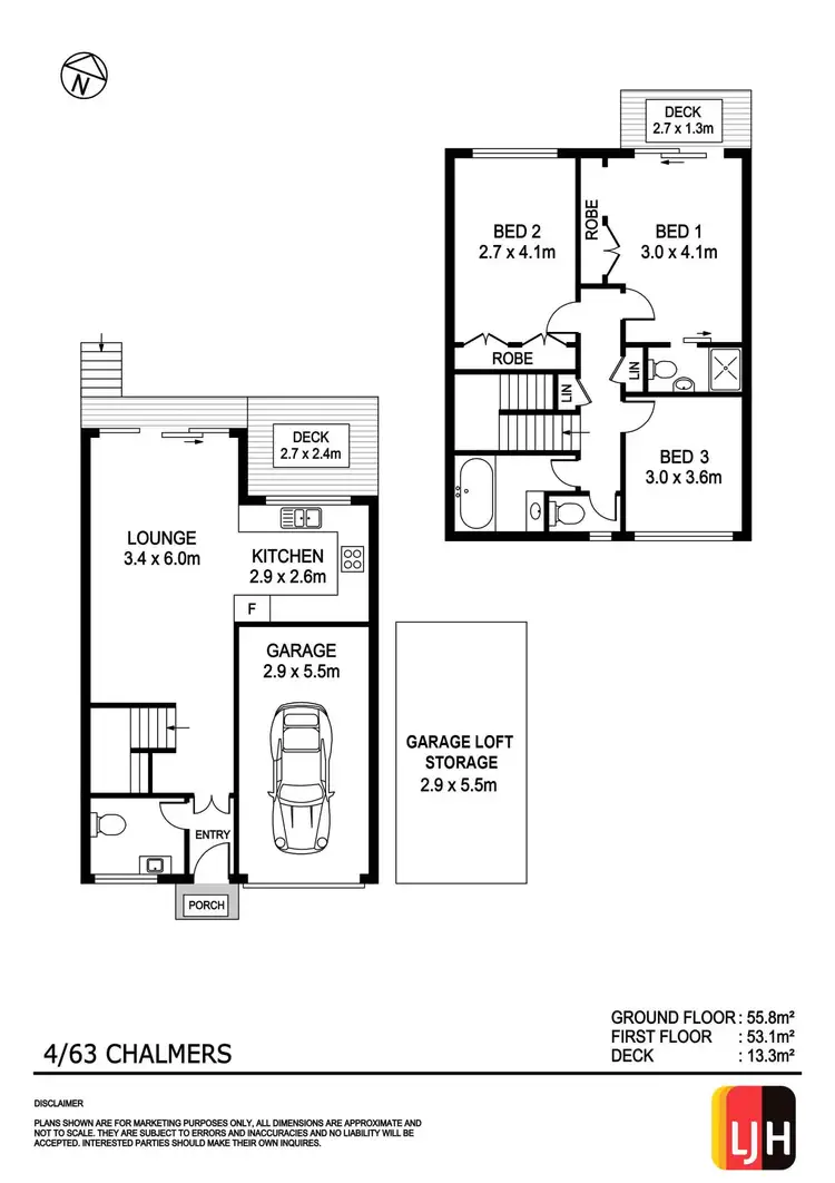 Floorplan of Homely townhouse listing, 4/63 Chalmers Street, Port Macquarie NSW 2444