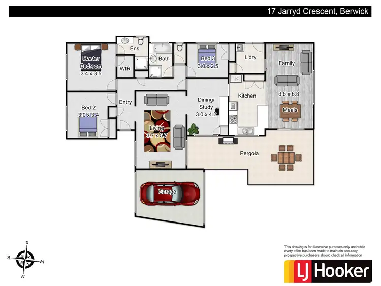 Floorplan of Homely house listing, 17 Jarryd Crescent, Berwick VIC 3806