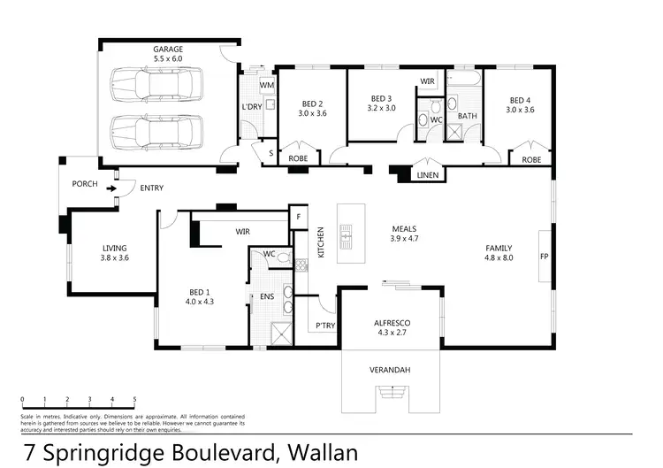 Floorplan of Homely house listing, 7 Springridge Boulevard, Wallan VIC 3756