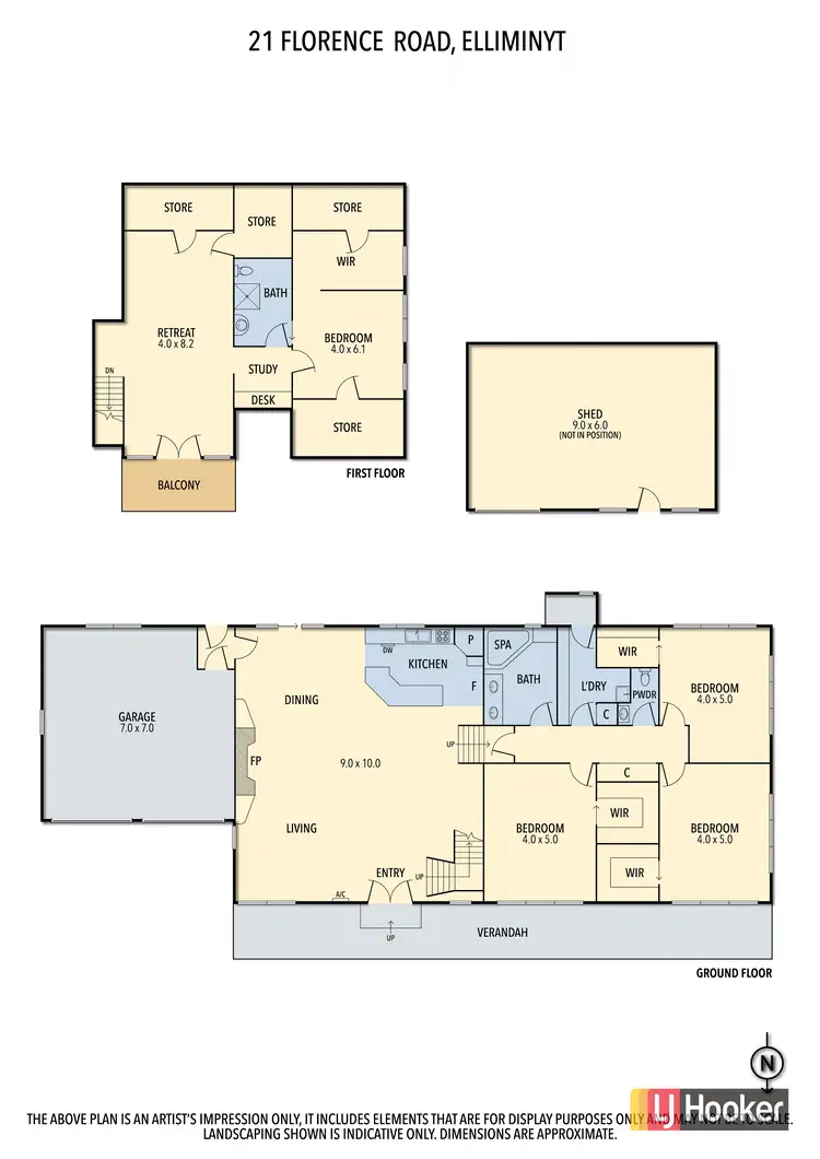 Floorplan of Homely rural property listing, 21 Florence Road, Elliminyt VIC 3250