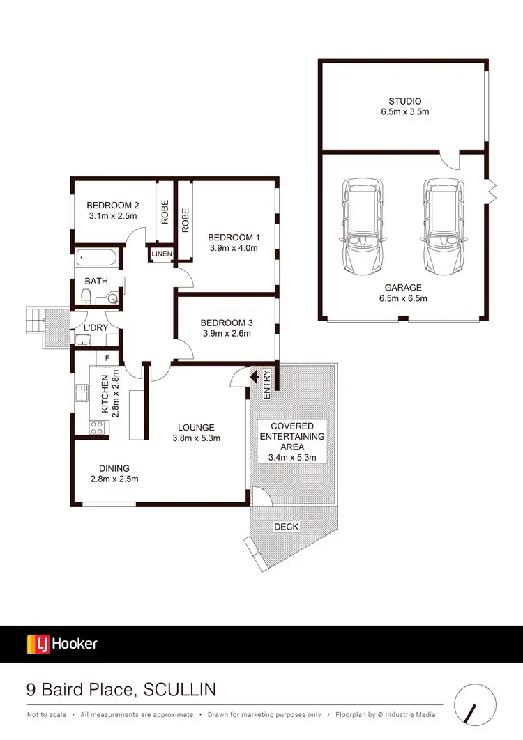 Floorplan of Homely house listing, 9 Baird Place, Scullin ACT 2614