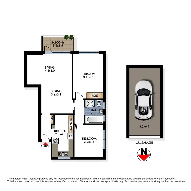 Floorplan of Homely apartment listing, 2/18 The Avenue, Rose Bay NSW 2029