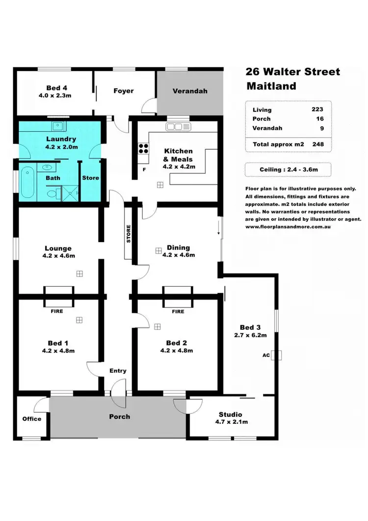 Floorplan of Homely house listing, 26 Walter Street, Maitland SA 5573