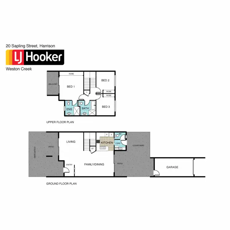 Floorplan of Homely townhouse listing, 20 Sapling Street, Harrison ACT 2914