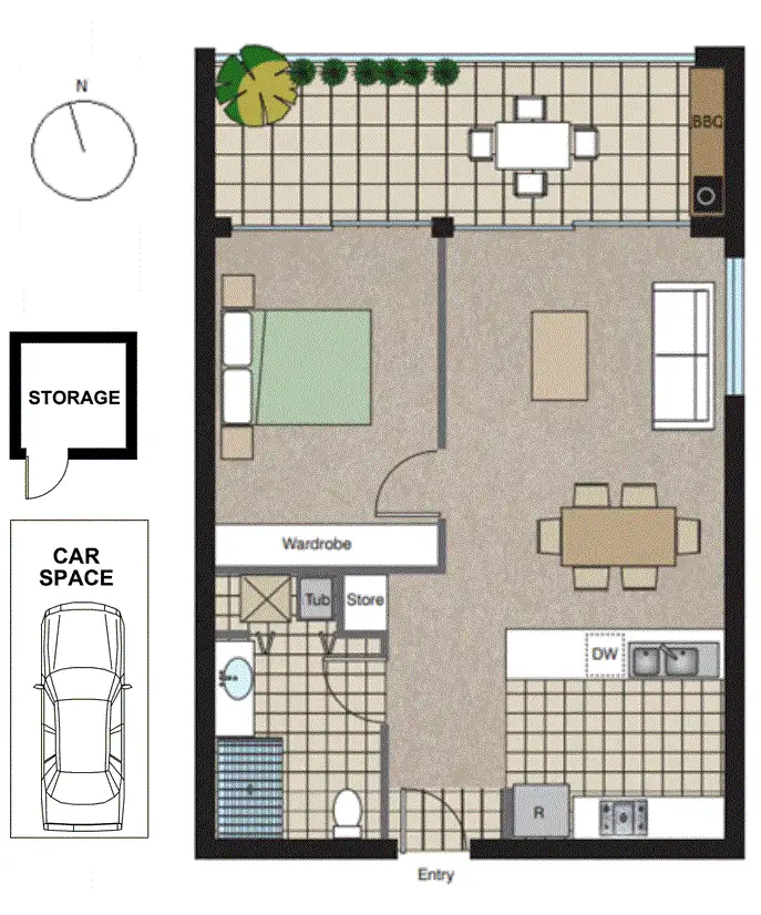 Floorplan of Homely unit listing, 1404/43 Shoreline Drive, Rhodes NSW 2138