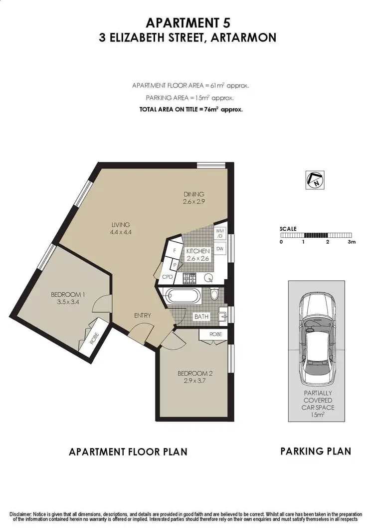 Floorplan of Homely apartment listing, 5/3 Elizabeth Street, Artarmon NSW 2064