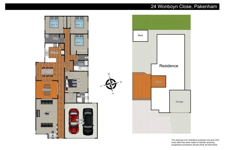 Floorplan of Homely house listing, 24 Wonboyn Close, Pakenham VIC 3810