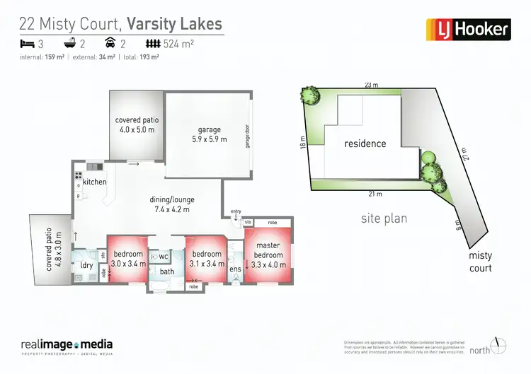 Floorplan of Homely house listing, 22 Misty Court, Varsity Lakes QLD 4227