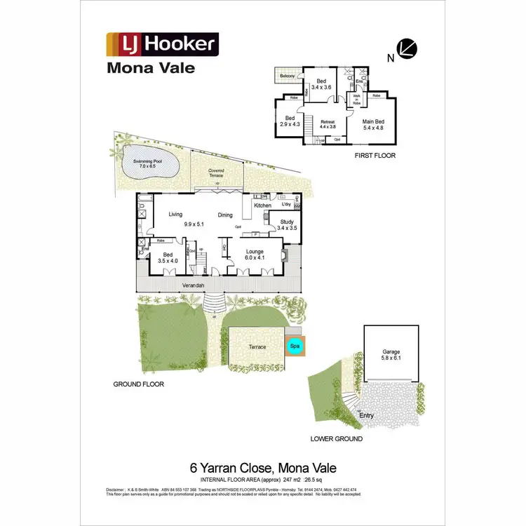 Floorplan of Homely house listing, 6 Yarran Close, Mona Vale NSW 2103