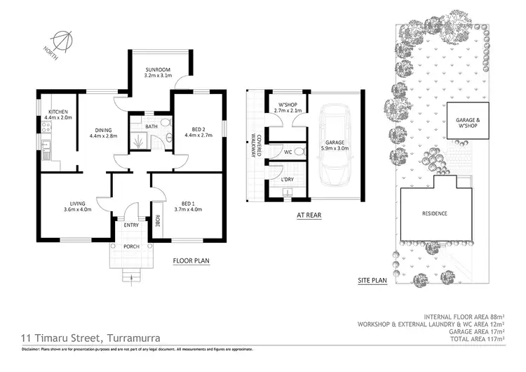 Floorplan of Homely house listing, 11 Timaru Street, Turramurra NSW 2074