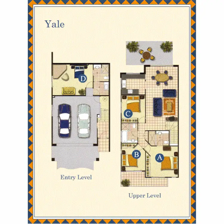 Floorplan of Homely townhouse listing, 37/4 University Drive, Robina QLD 4226