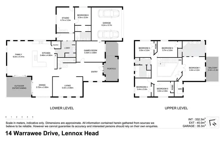 Floorplan of Homely house listing, 14 Warrawee Drive, Lennox Head NSW 2478
