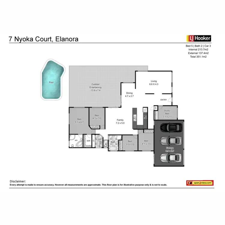 Floorplan of Homely house listing, 7 Nyoka Court, Elanora QLD 4221