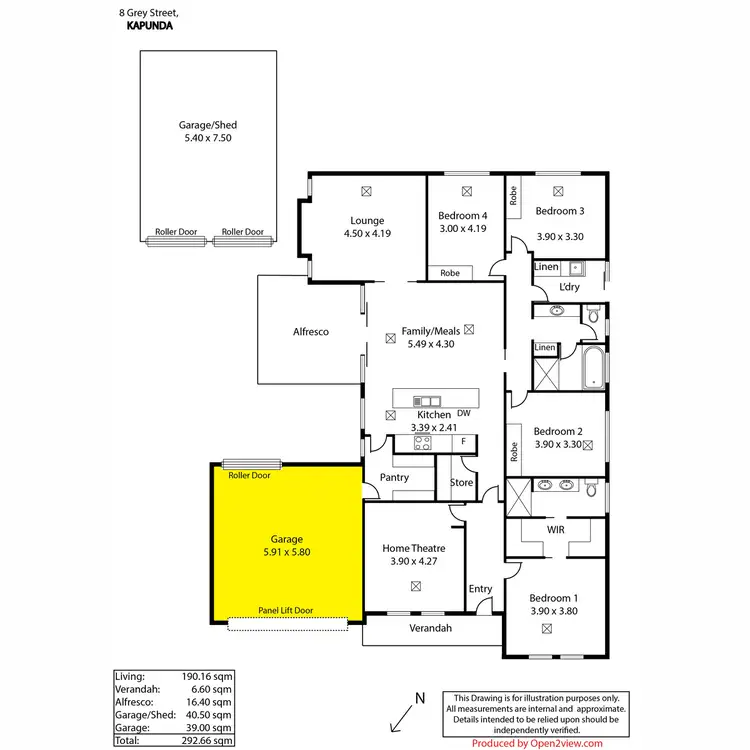 Floorplan of Homely house listing, 8 Grey Street, Kapunda SA 5373