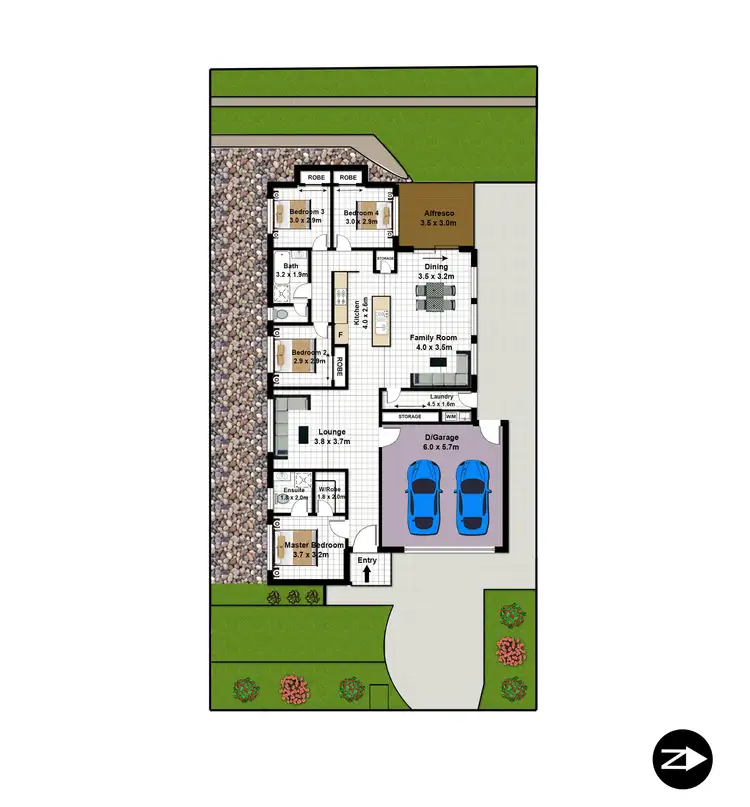 Floorplan of Homely house listing, 12a Leffler Street, Oran Park NSW 2570