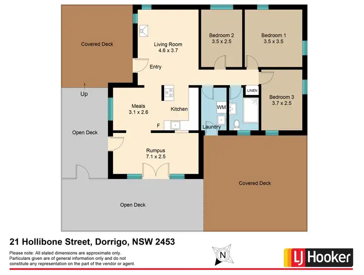 Floorplan of Homely house listing, 21 Hollibone Street, Dorrigo NSW 2453