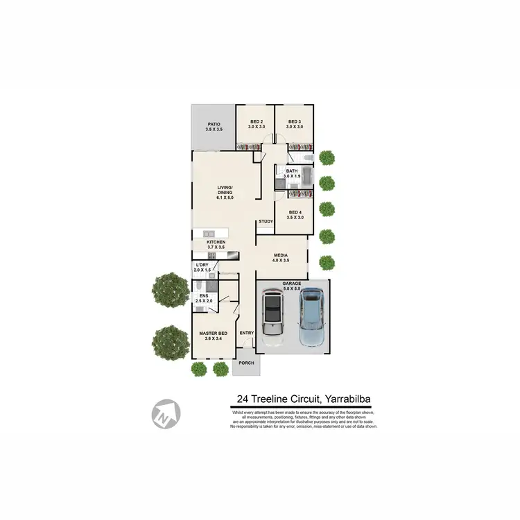 Floorplan of Homely house listing, 24 Treeline Circuit, Yarrabilba QLD 4207