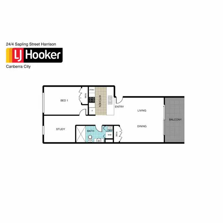 Floorplan of Homely apartment listing, 24/4 Sapling Street, Harrison ACT 2914