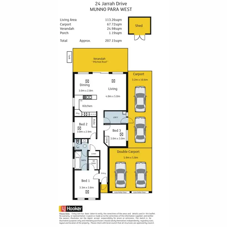 Floorplan of Homely house listing, 24 Jarrah Drive, Munno Para West SA 5115