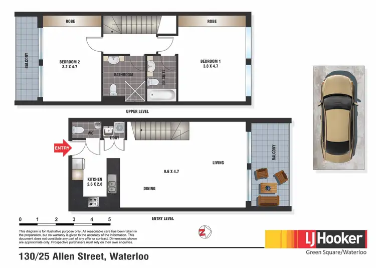 Floorplan of Homely unit listing, 130/25 Allen Street, Waterloo NSW 2017