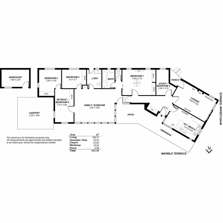Floorplan of Homely house listing, 2 Myrtlebank Terrace, Stonyfell SA 5066