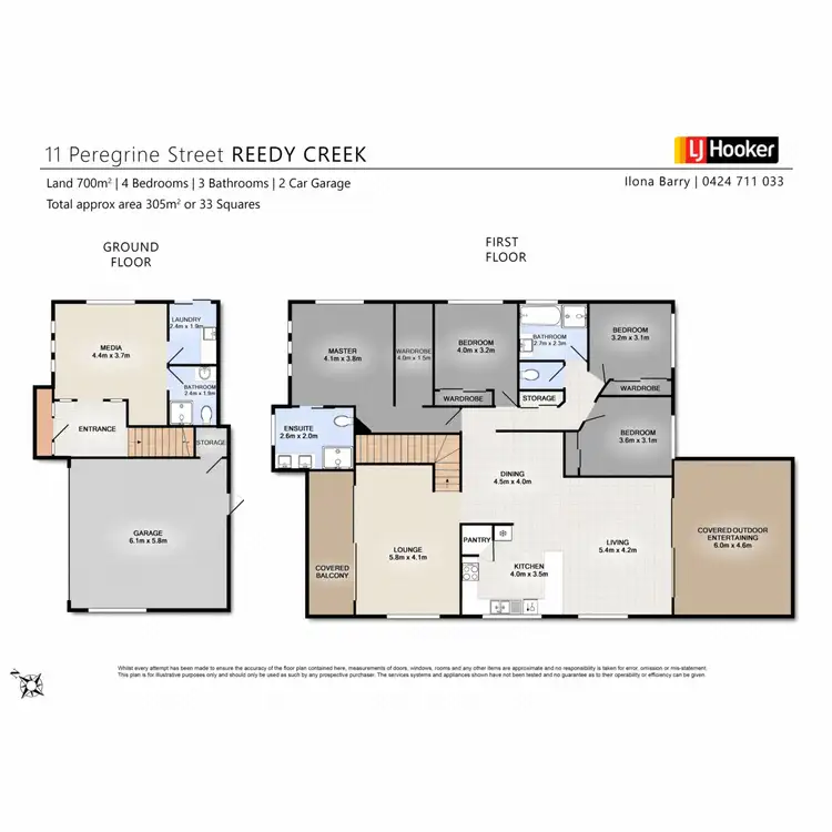 Floorplan of Homely house listing, 11 Peregrine Street, Reedy Creek QLD 4227
