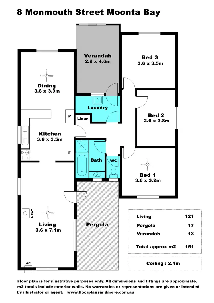 Floorplan of Homely house listing, 8 Monmouth Street, Moonta Bay SA 5558