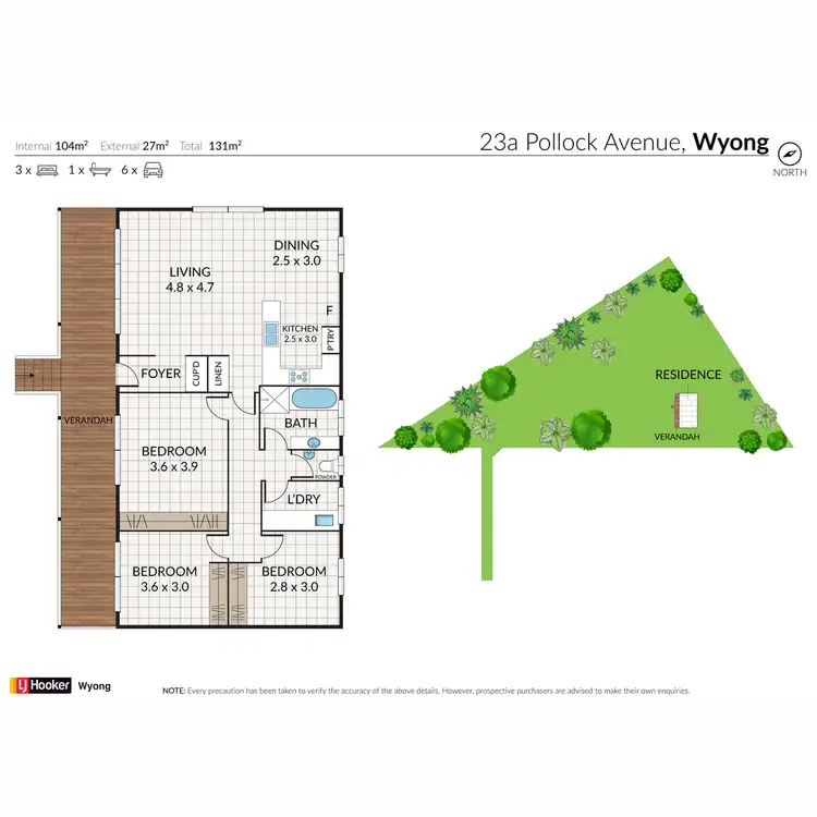 Floorplan of Homely house listing, 23A Pollock Avenue, Wyong NSW 2259