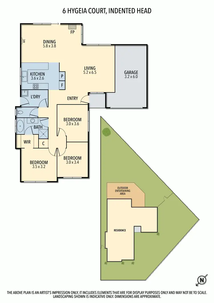 Floorplan of Homely house listing, 6 Hygeia Court, Indented Head VIC 3223