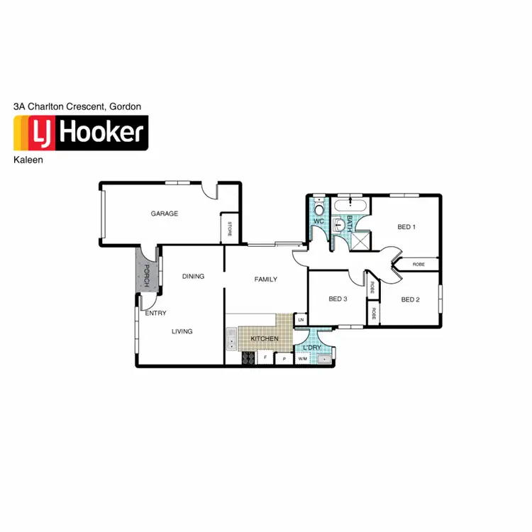 Floorplan of Homely house listing, 3A Charlton Crescent, Gordon ACT 2906