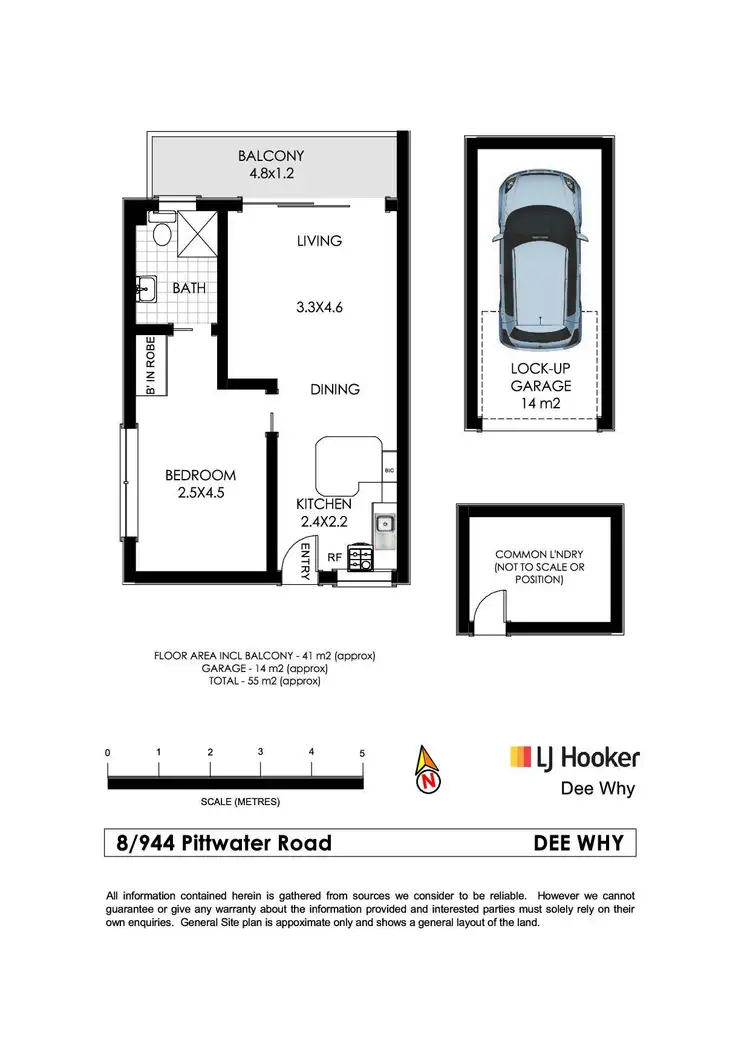 Floorplan of Homely unit listing, 8/944 Pittwater Road, Dee Why NSW 2099