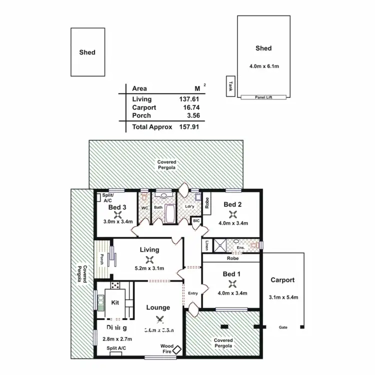 Floorplan of Homely house listing, 25 Saturn Crescent, Modbury North SA 5092