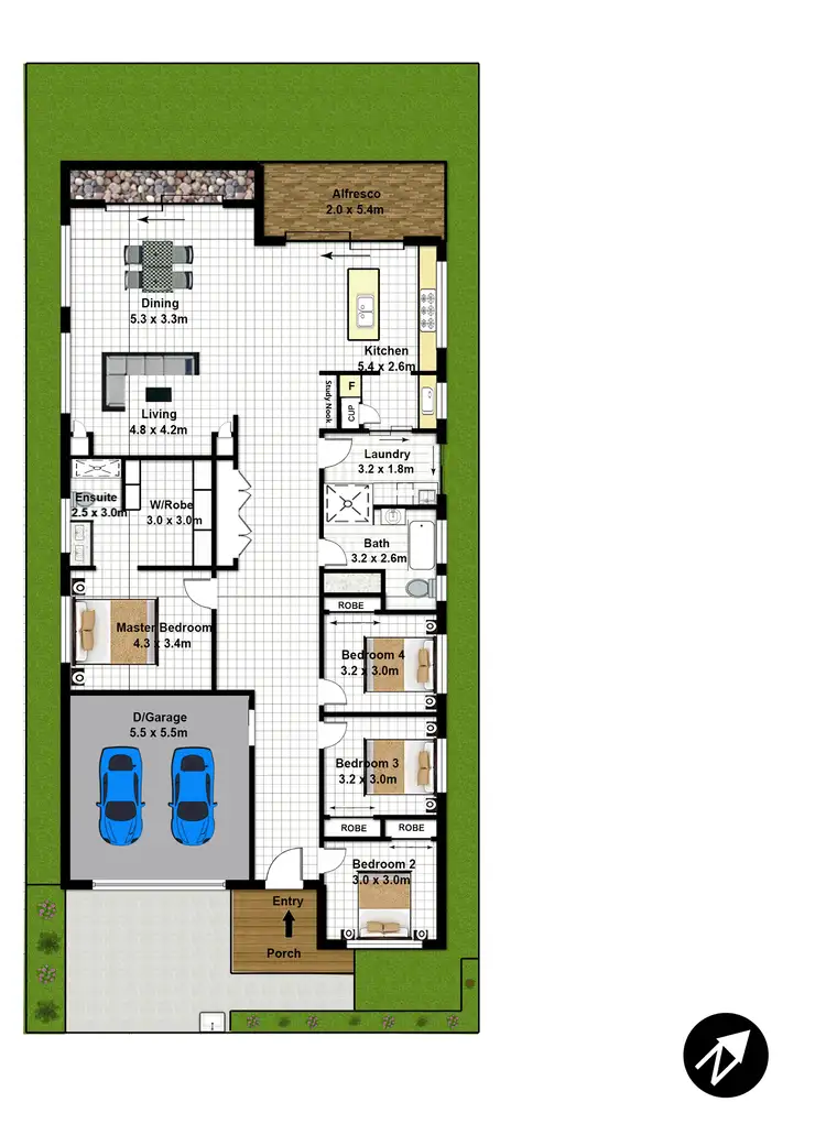 Floorplan of Homely house listing, 6 Forbes Street, Oran Park NSW 2570
