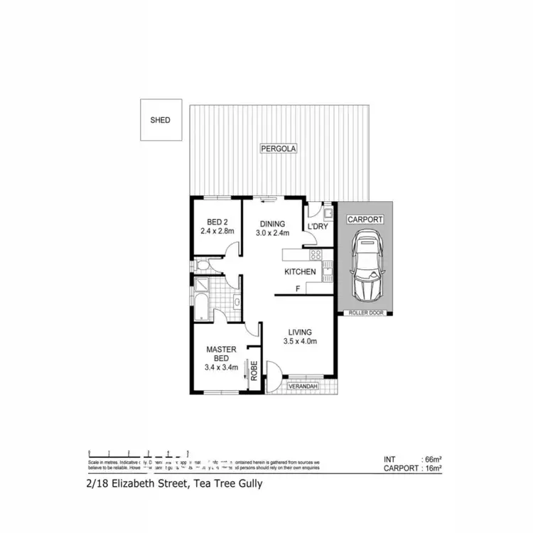 Floorplan of Homely house listing, 2/18 Elizabeth Street, Tea Tree Gully SA 5091