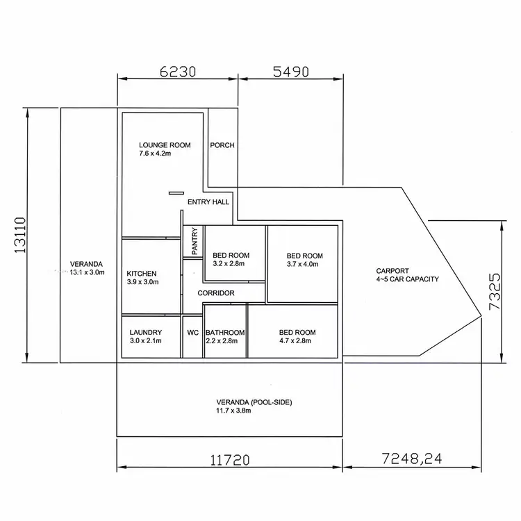 Floorplan of Homely house listing, 42 Peacock Road, Elizabeth Downs SA 5113
