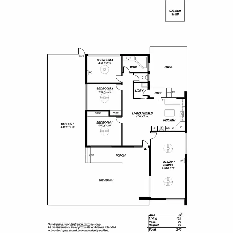 Floorplan of Homely house listing, 38 Frances Avenue, Para Hills SA 5096