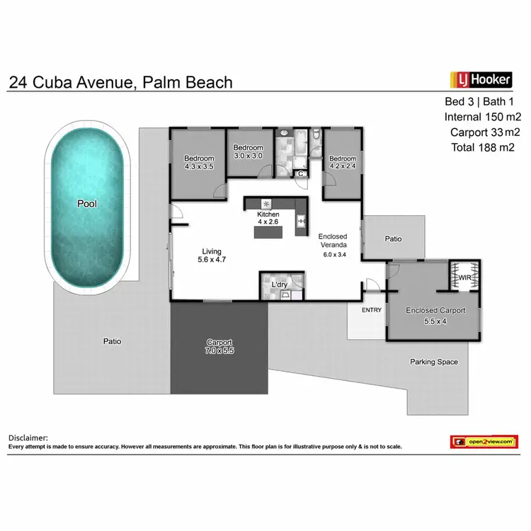 Floorplan of Homely house listing, 24 Cuba Avenue, Palm Beach QLD 4221