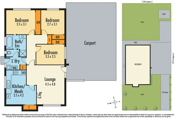 Floorplan of Homely house listing, 37 Keating Crescent, Dandenong VIC 3175
