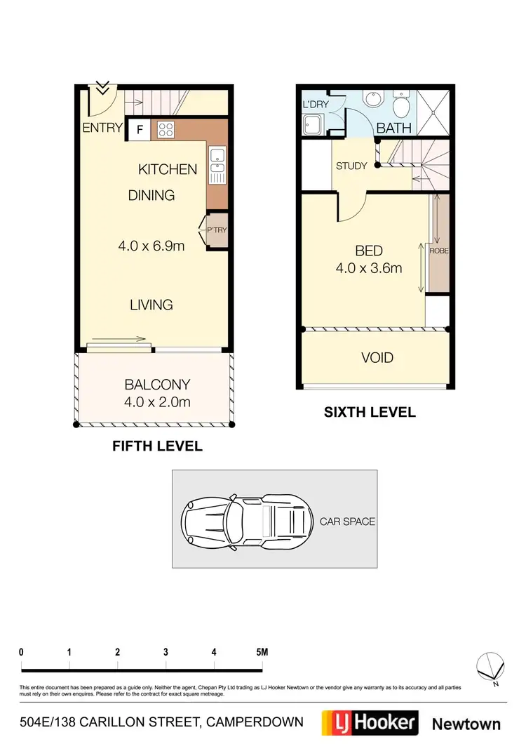 Floorplan of Homely apartment listing, 504E/138 Carillon Avenue, Newtown NSW 2042