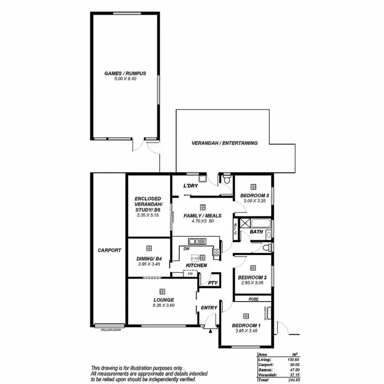 Floorplan of Homely house listing, 41 Brookvale Road, Windsor Gardens SA 5087