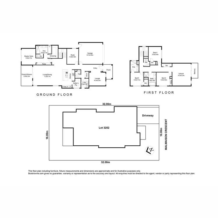 Floorplan of Homely house listing, 7 Malmaison Crescent, Truganina VIC 3029